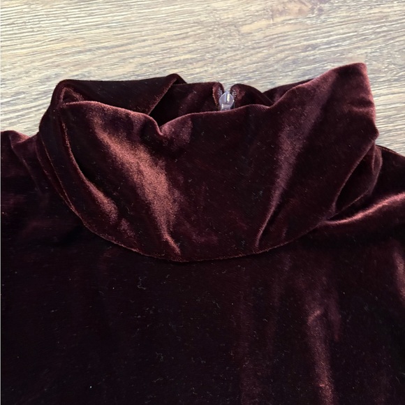 VTG K C Spencer New York Ruby Velvet Long Sleeve Scoop Neck Women’s Dress Size 6 - Picture 2 of 10